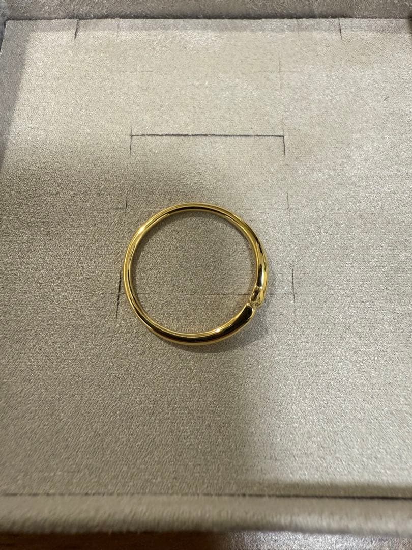 ete 「シェア」 ビジュー ロンバス リングイエローゴールド15号