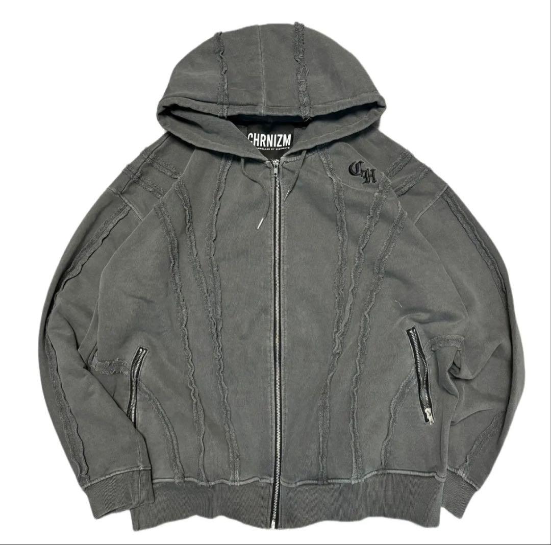 CHRONOIZM FRINGE ZIP HOODIE クロノイズム XL