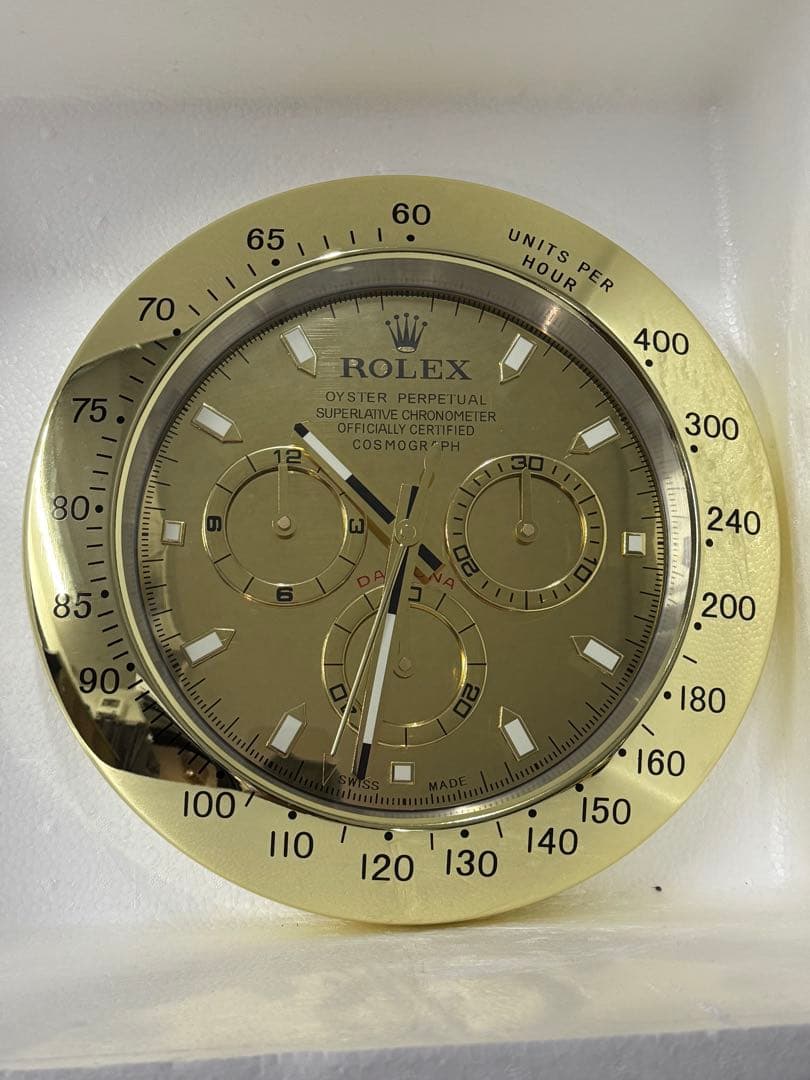 ロレックス ROLEX デイトナ　壁掛け時計　新品未使用　傷あり