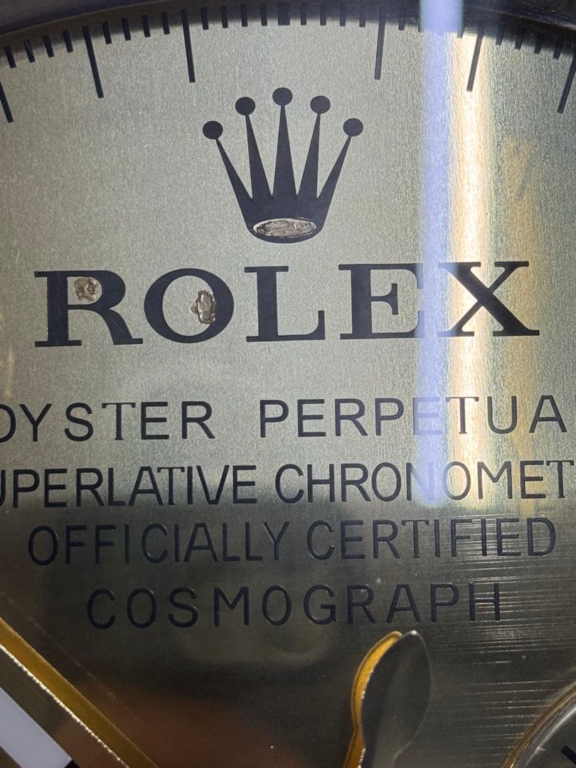 ロレックス ROLEX デイトナ　壁掛け時計　新品未使用　傷あり