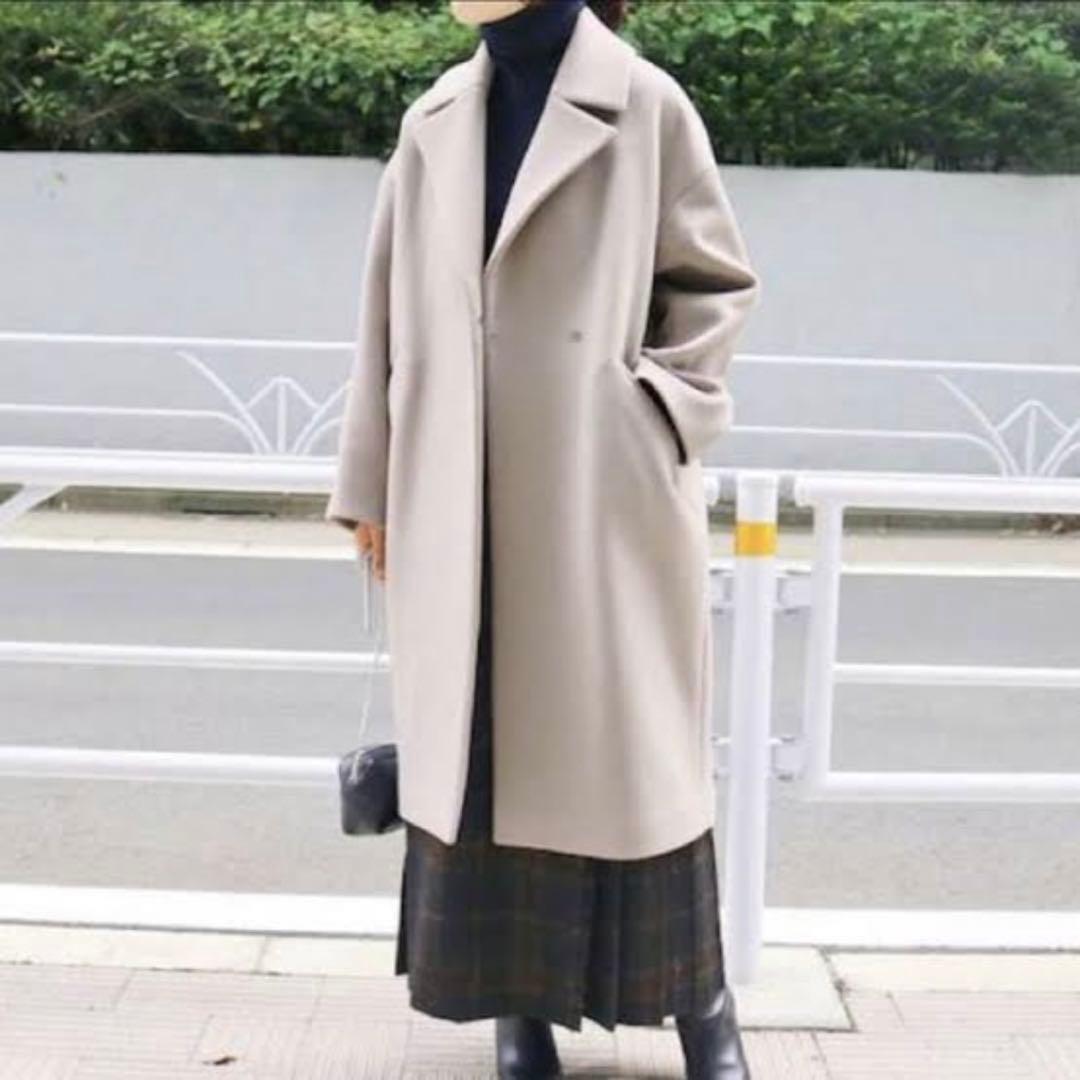 ※ イエナ マンテコ オーバーチェスターコート グレージュ M