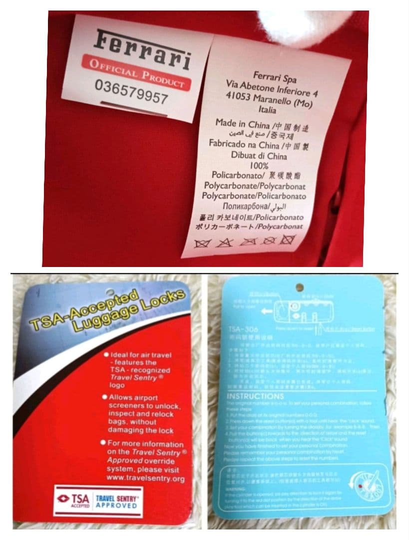 【新品タグ付】Ferrari フェラーリ キャリーケース トロリーバッグ 62L