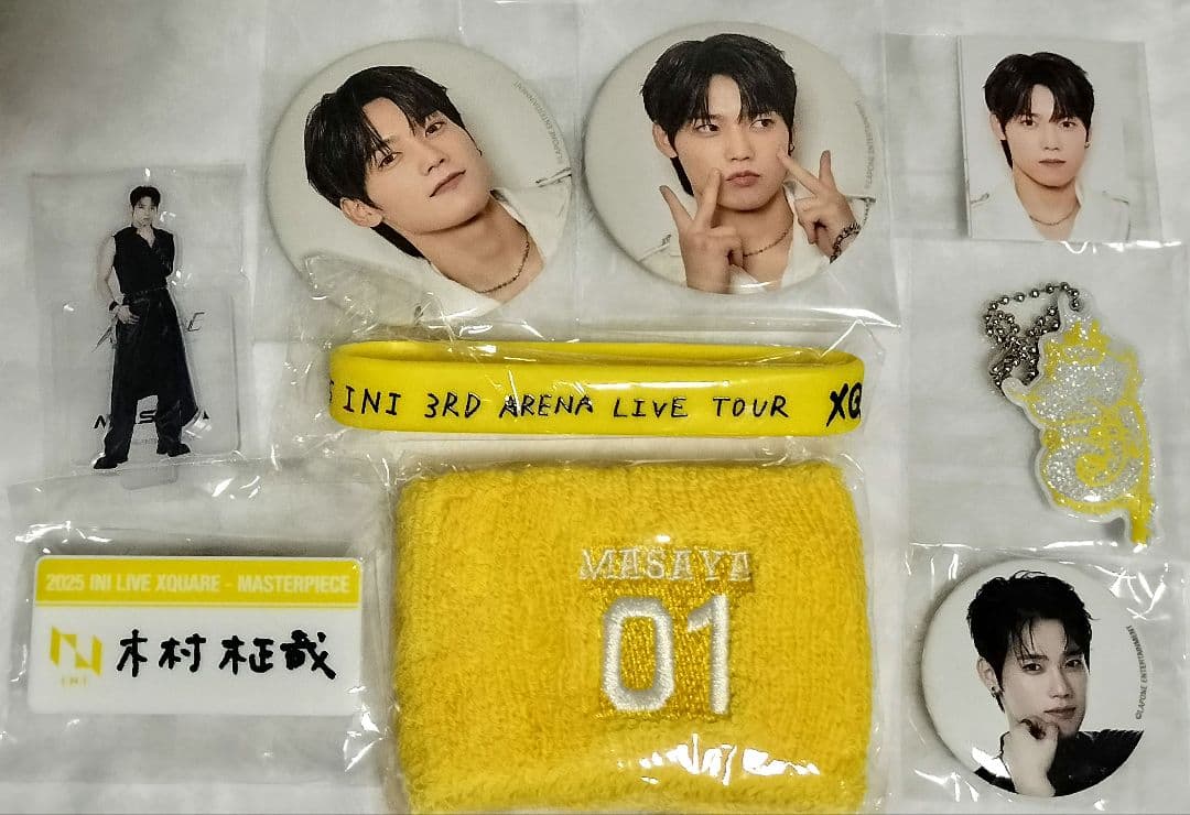 INI 木村柾哉 XQUARE 缶バ ラババン ネームプレート リストバンドなど