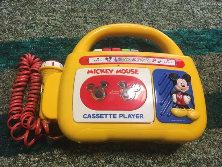 ツクダオリジナル ミッキーマウス ラジカセ SING ALONG