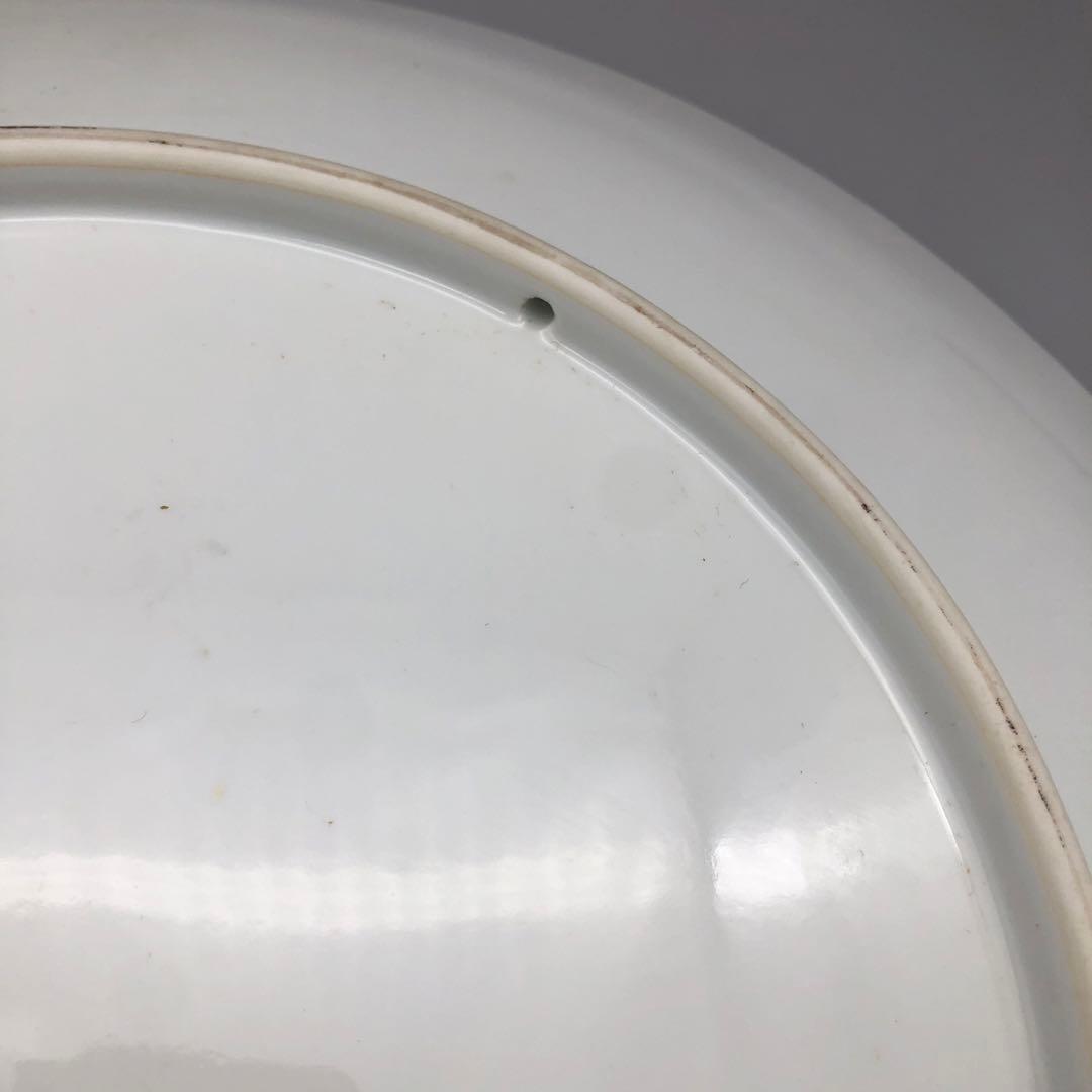 秀峰白磁金彩色鳳凰文様有田焼飾り皿プレート特大40cm