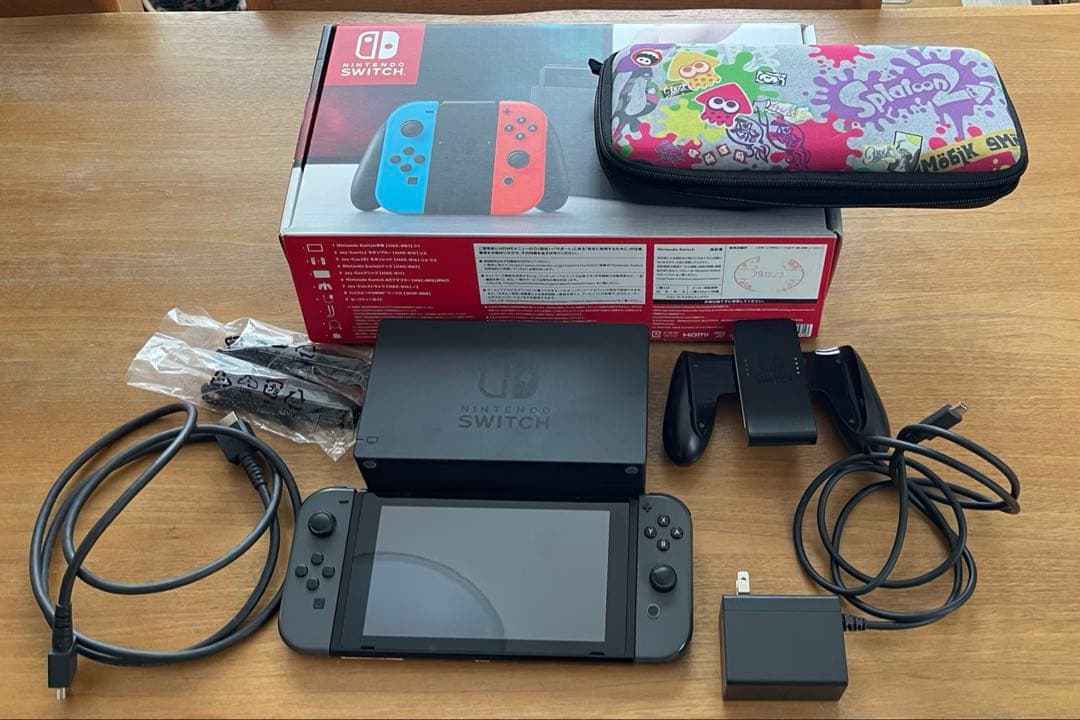 Nintendo Switch 本体 美品 動作確認済み スプラトゥーンケース付