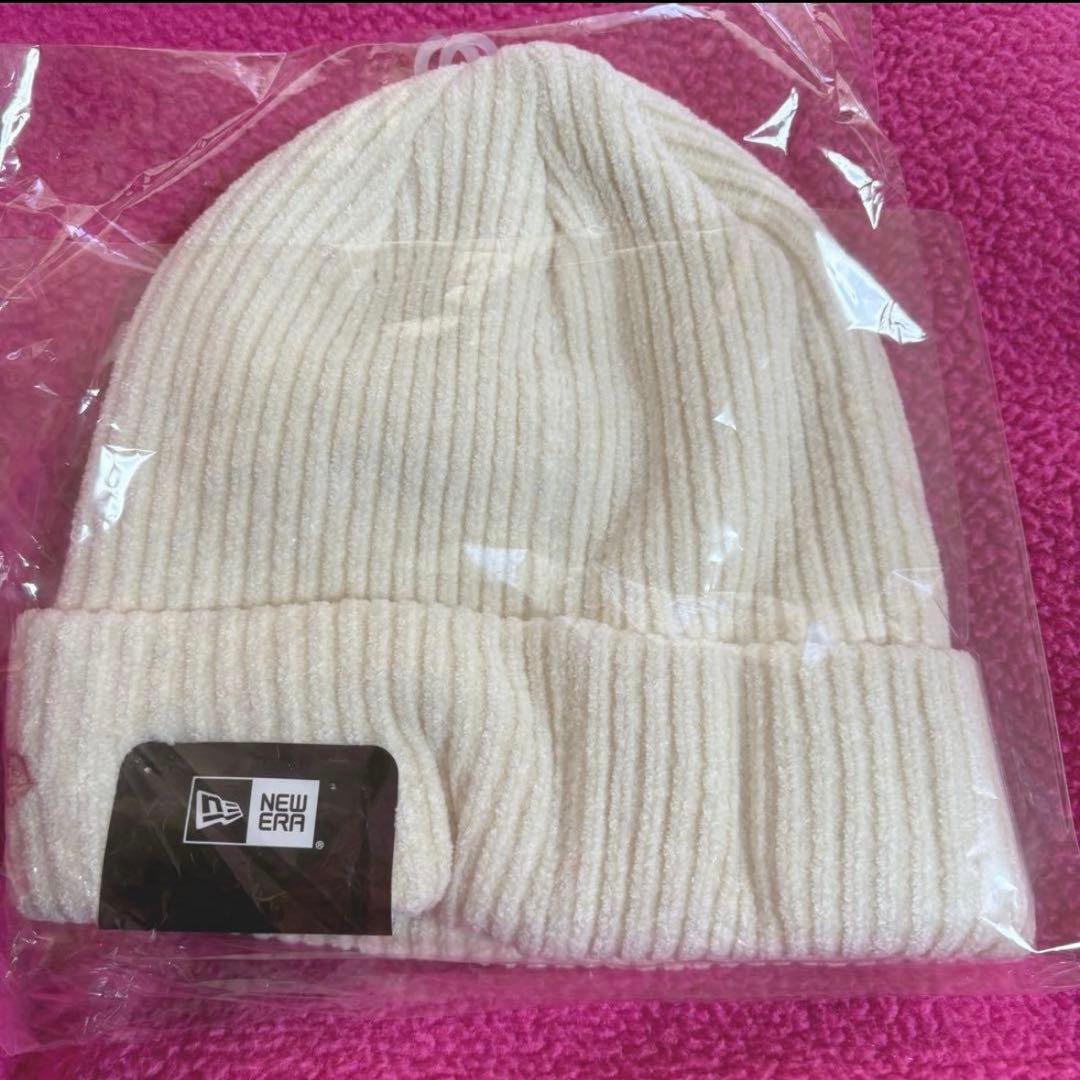NEW ERA ニューエラ　カフニットモールヤーン ニット帽 ホワイト
