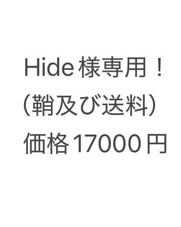 Hide！（鞘及び送料）価格17000円