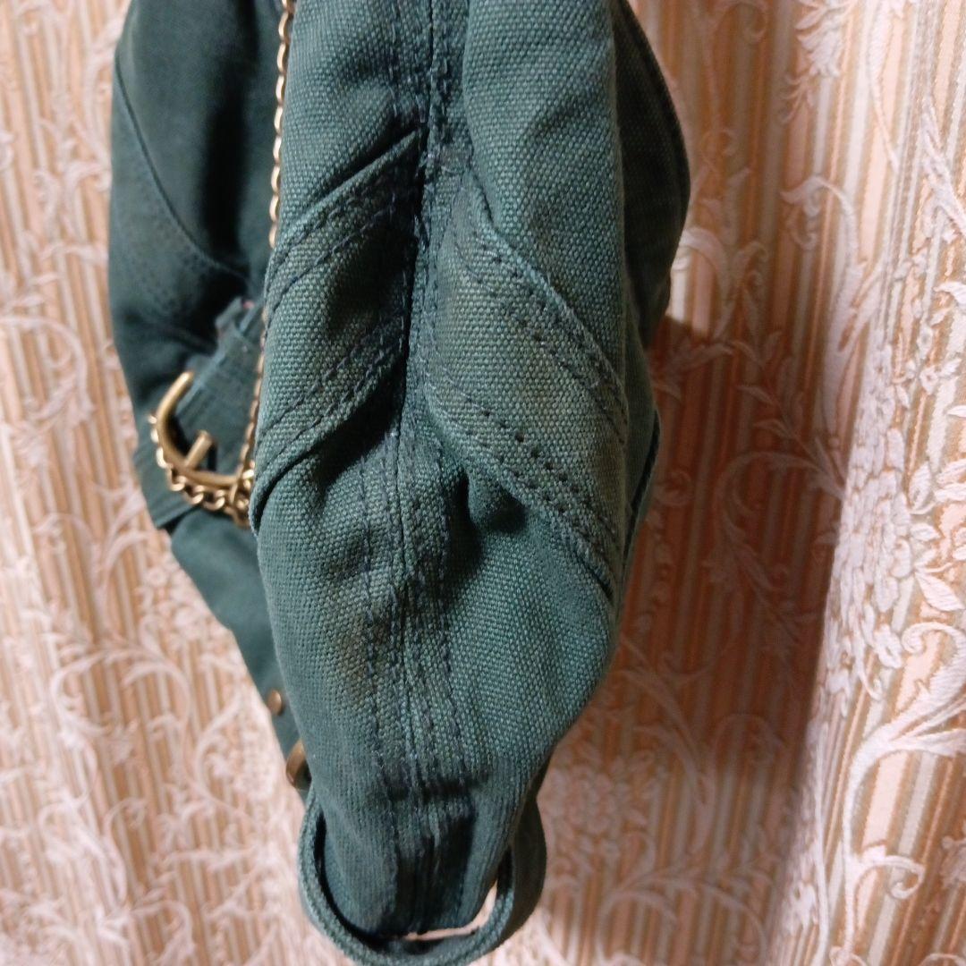 DIESEL ダークグリーン ショルダーバッグ