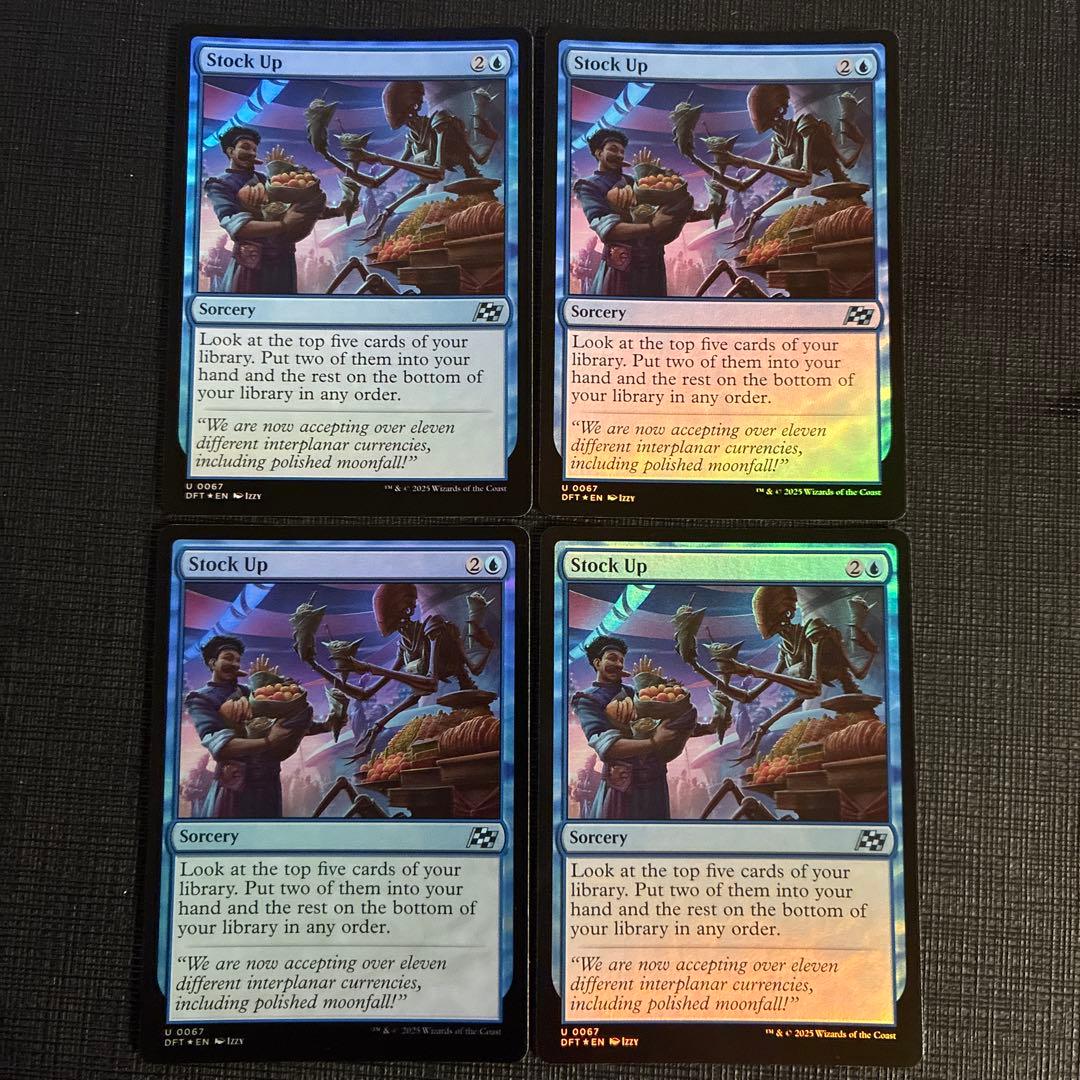 食糧補充/Stock Up 英語 foil 4枚セット