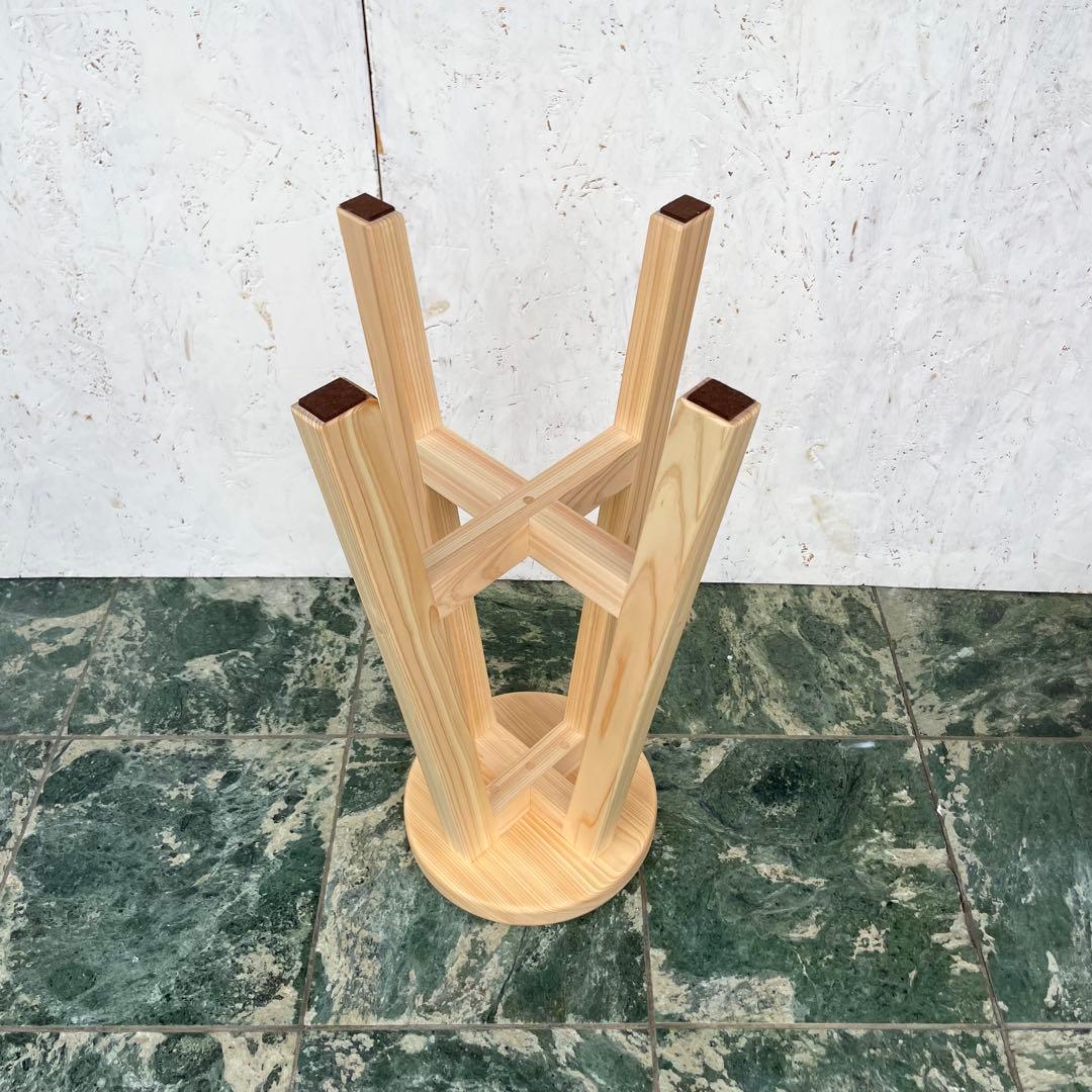 meme　国産ひのき　カウンターチェアー　ペット用食器台　セット