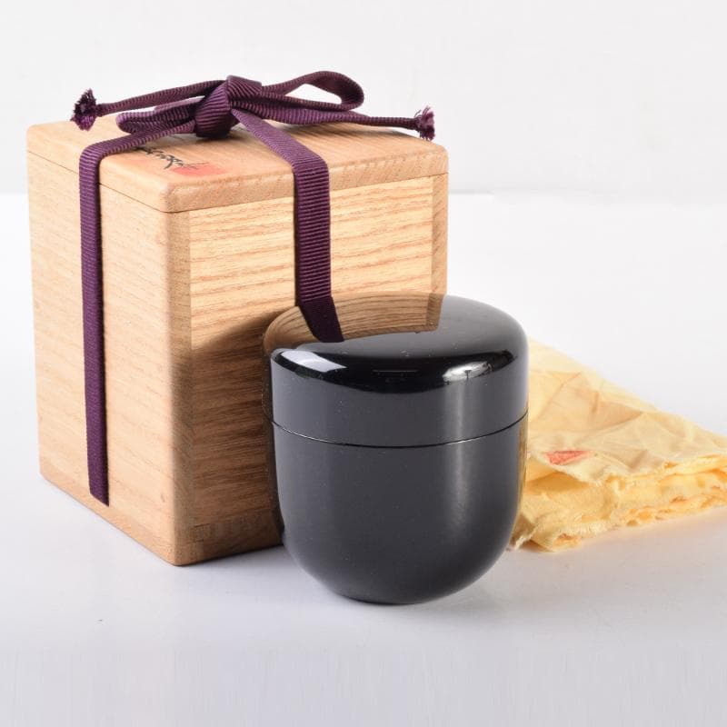 茶道具　乾漆　棗　在銘　共布共箱　V　7005