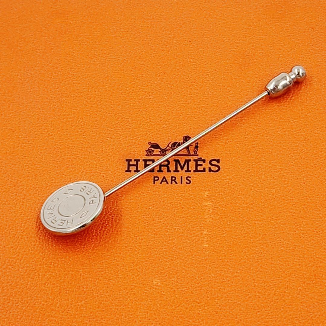 jun1♪エルメス HERMES セリエ ラペルピン ピンブローチ 箱付き