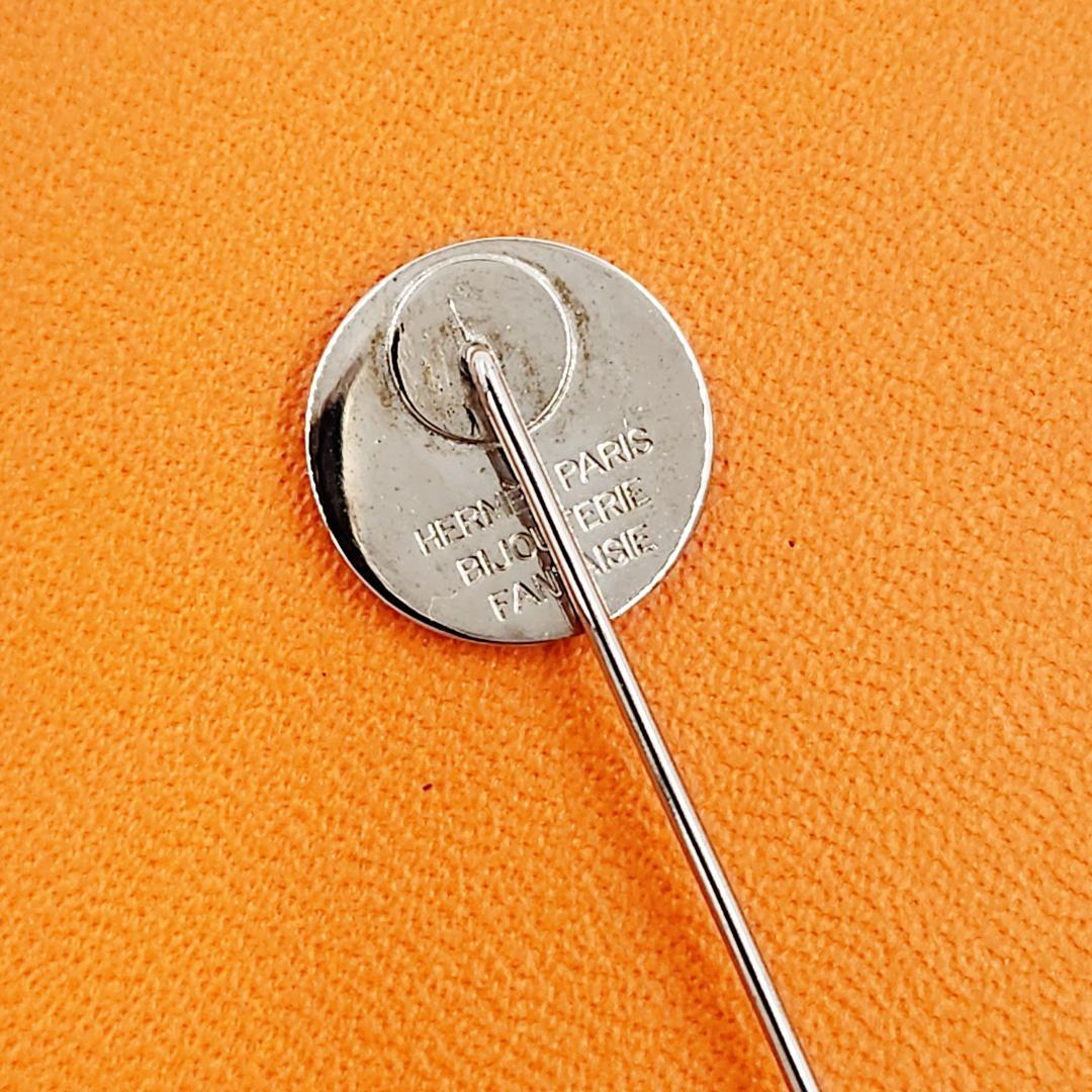 jun1♪エルメス HERMES セリエ ラペルピン ピンブローチ 箱付き
