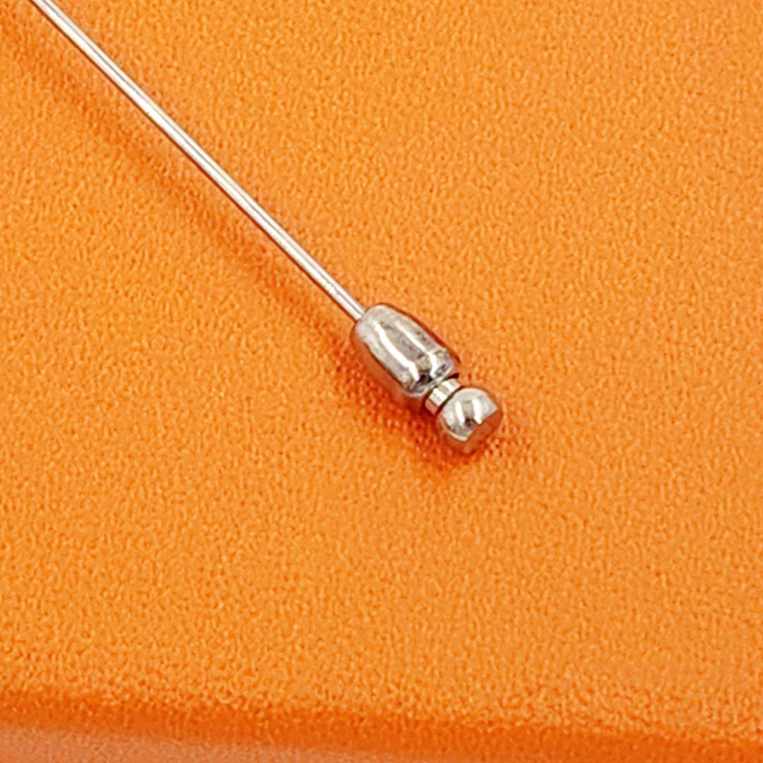 jun1♪エルメス HERMES セリエ ラペルピン ピンブローチ 箱付き
