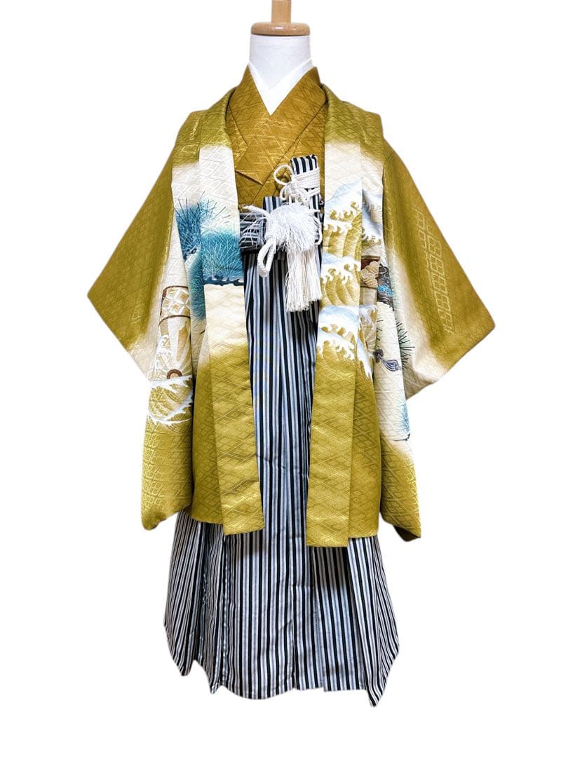 7歳セット♡七五三　男の子　フルセット　一式　黄土色　兜