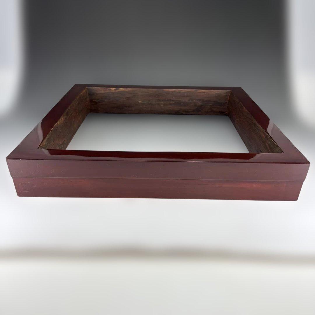 【茶道具】稲尾誠中斎造　生田神社松古材　炉縁（共箱）