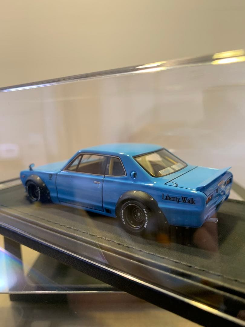 イグニッションモデル　1/43 LBWK ハコスカ ライトブルー　0717