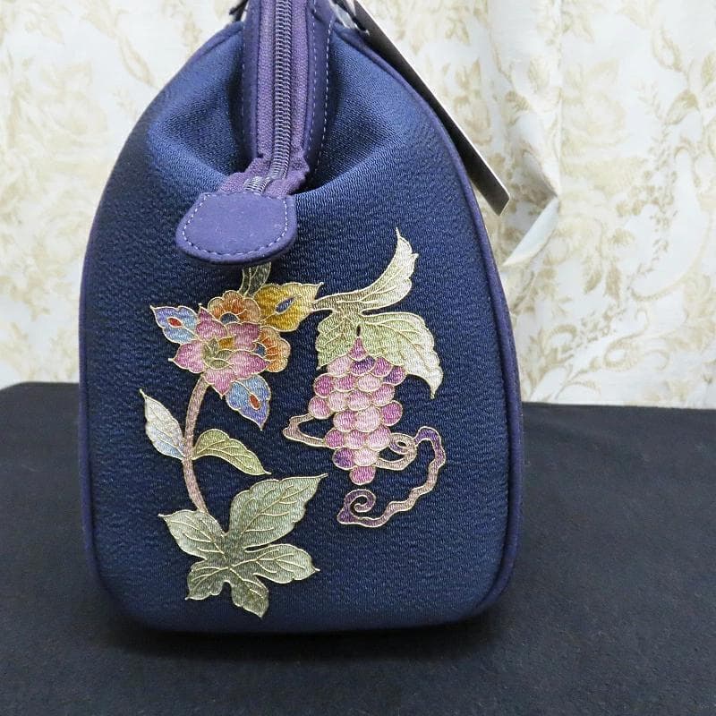 Club藤★和装バッグ 岡重 OKAJIMA 京友禅染ボストン型 （3377RC