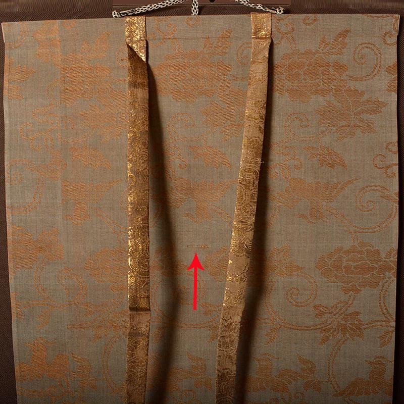 掛軸　久隅守景筆　三幅対　山水図　荘子図　書付共箱　D　R5171