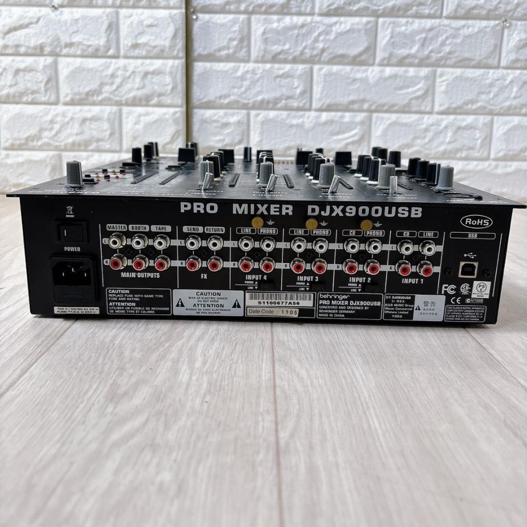 べリンガー DJミキサー 5ch PRO MIXER DJX900USB 廃盤品