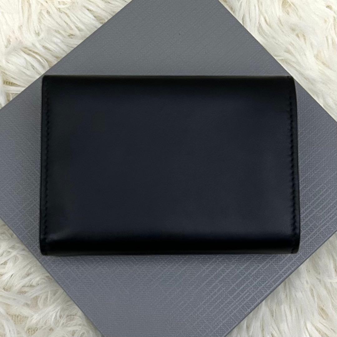【美品】BALENCIAGA ENVELOPE 三つ折り財布 ブラック×グレー