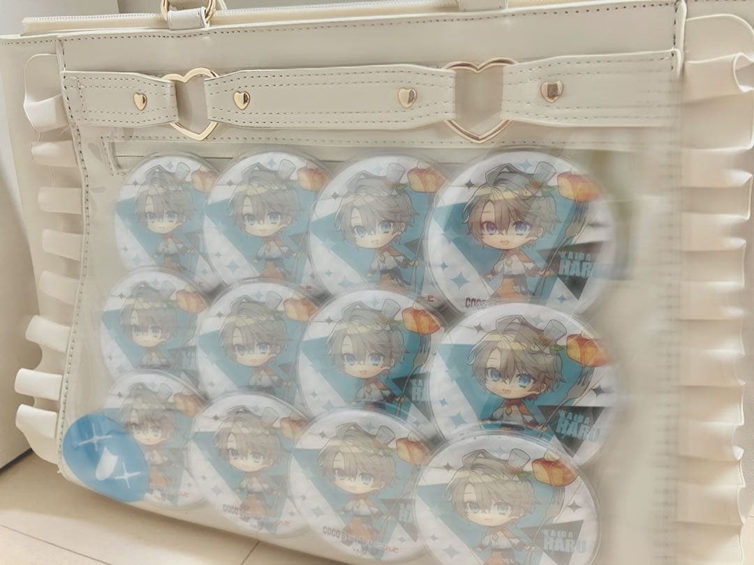 にじさんじ 甲斐田晴 ココスコラボ デフォルト缶バッジ 痛バッグ
