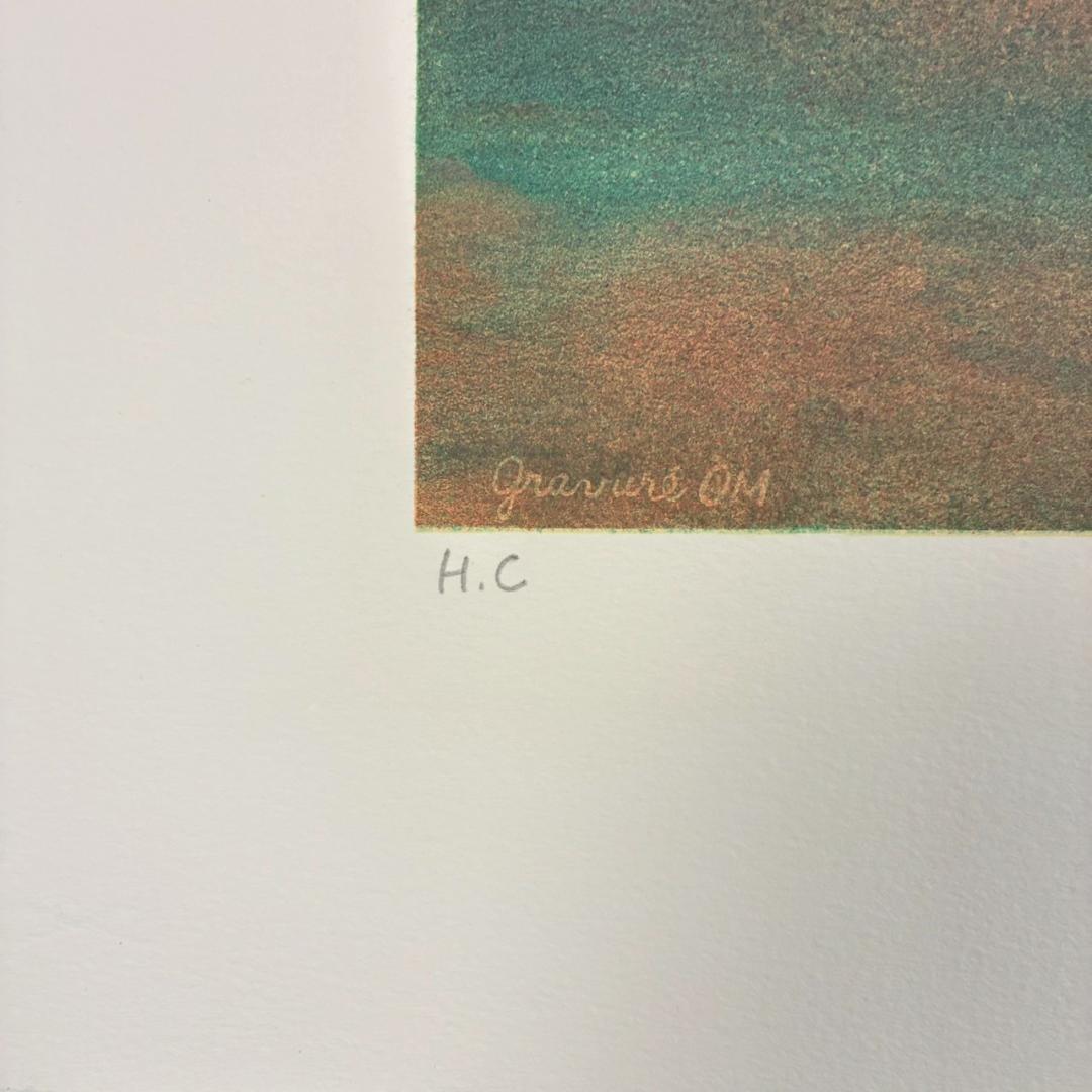 美品 松本哲男「富士」リトグラフ 直筆サイン・印章・証明シール有 お正月 縁起物