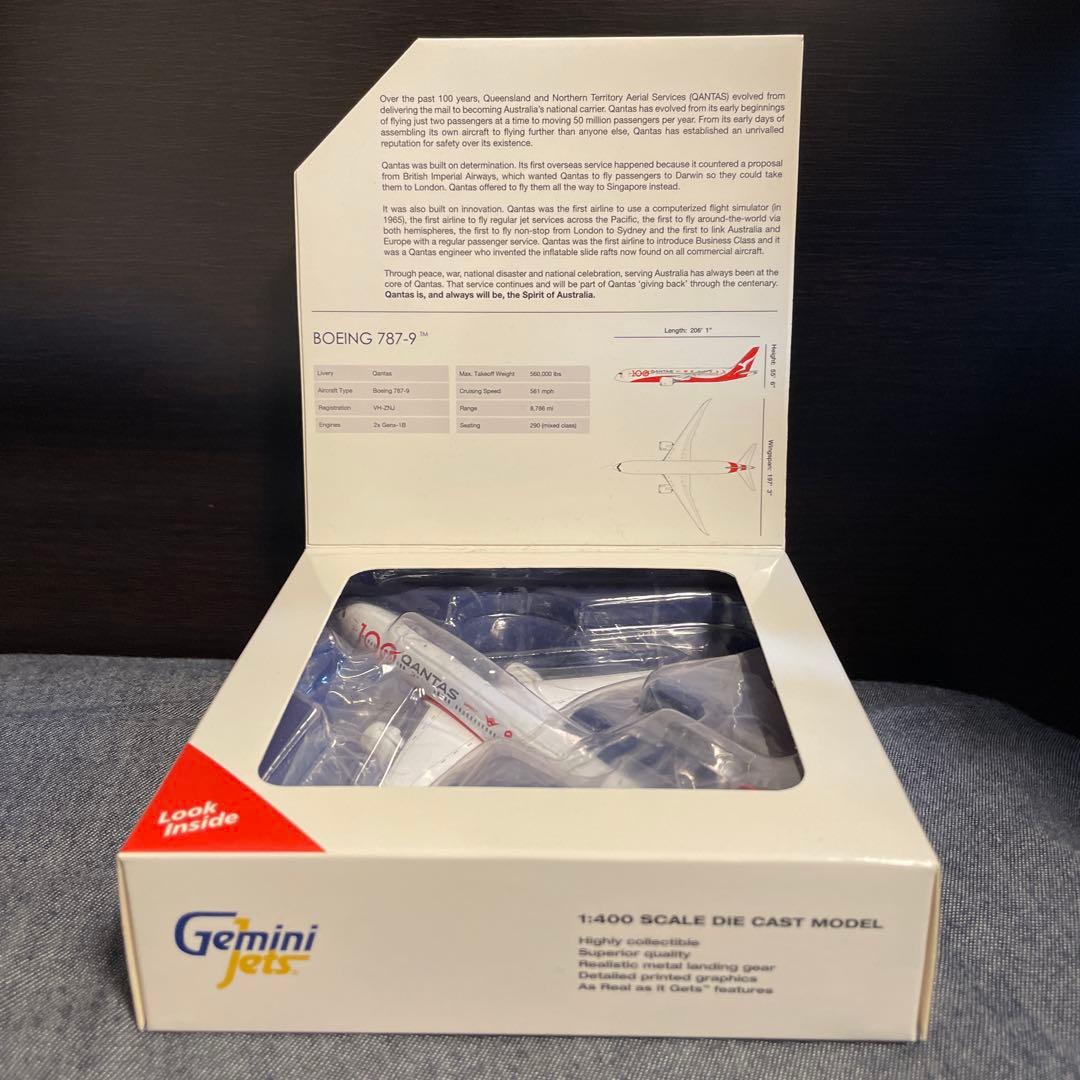 Gemini Jets カンタス航空 B787-9 100周年塗装 1/400