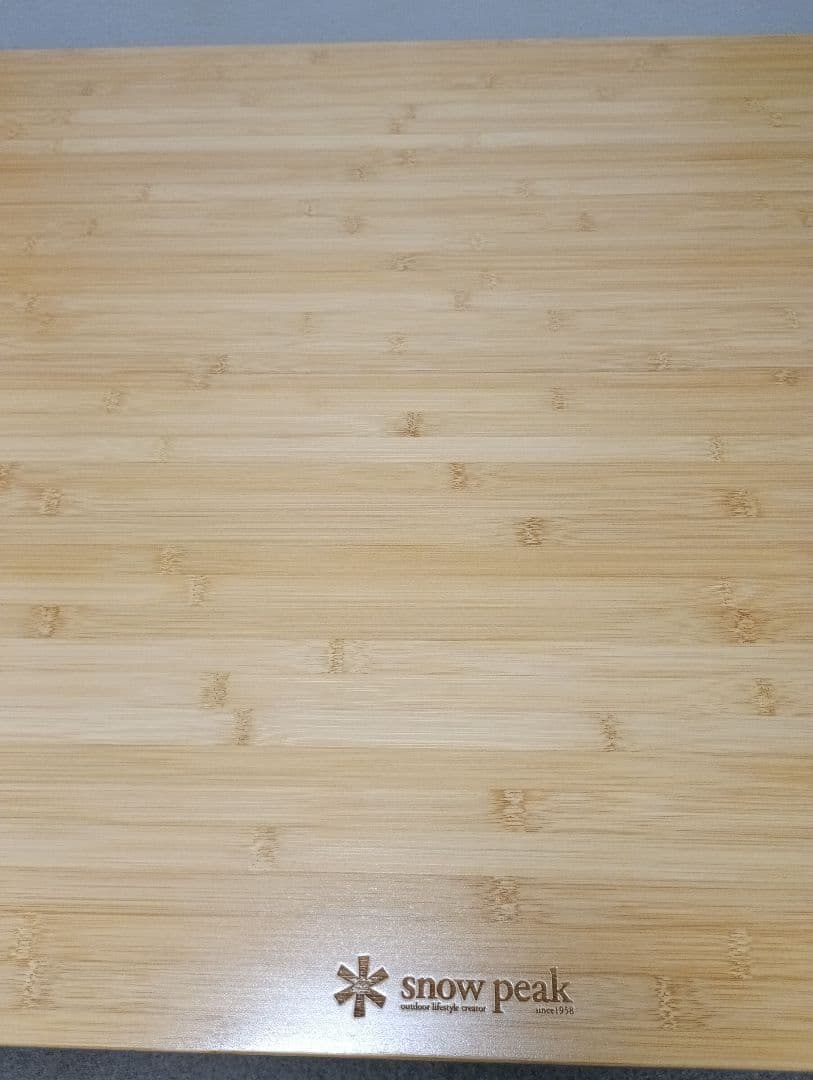 【美品】スノーピークワンアクションテーブルロング竹〈LV-015TR〉