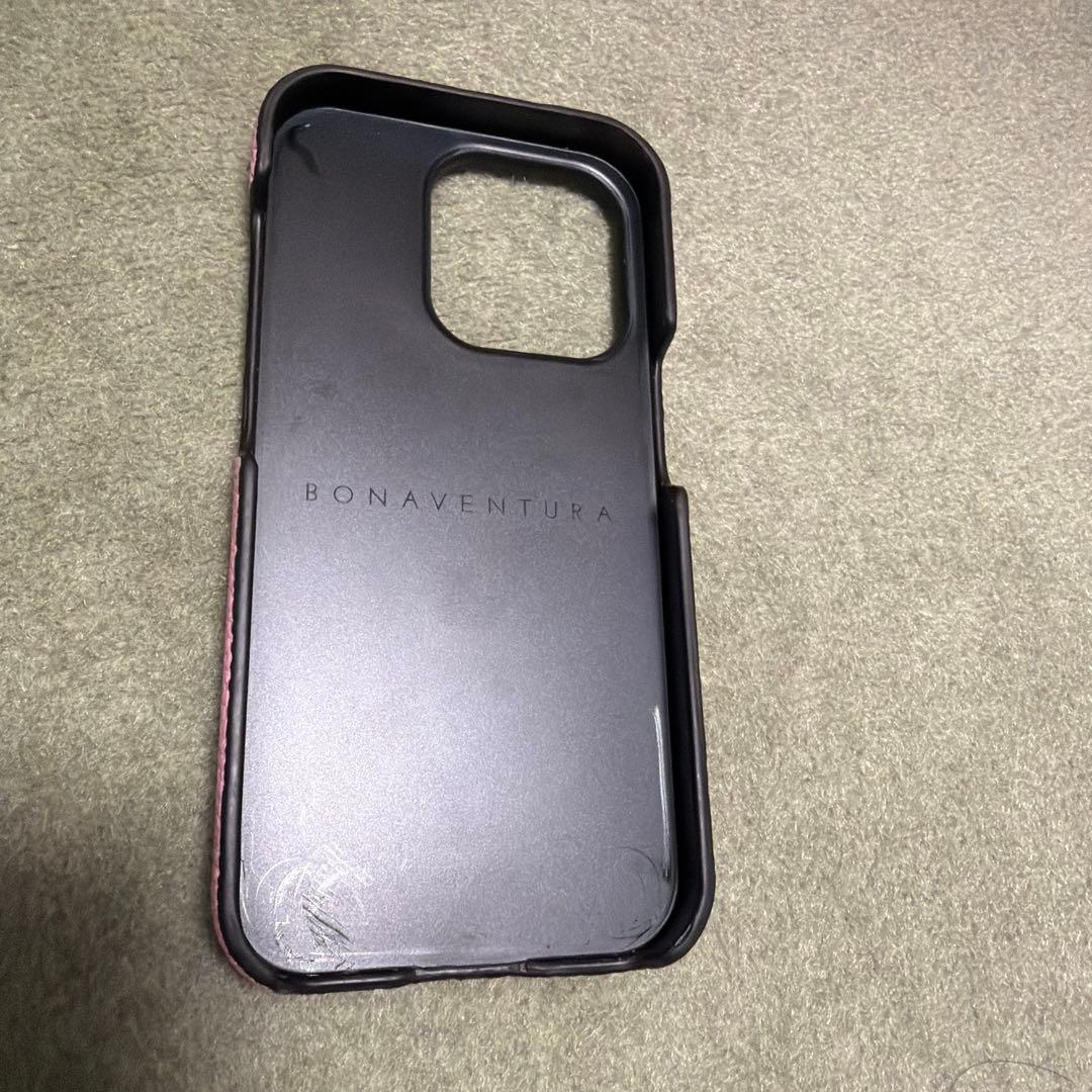 BONAVENTURA iPhone14proバックケース 限定タッフィーピンク