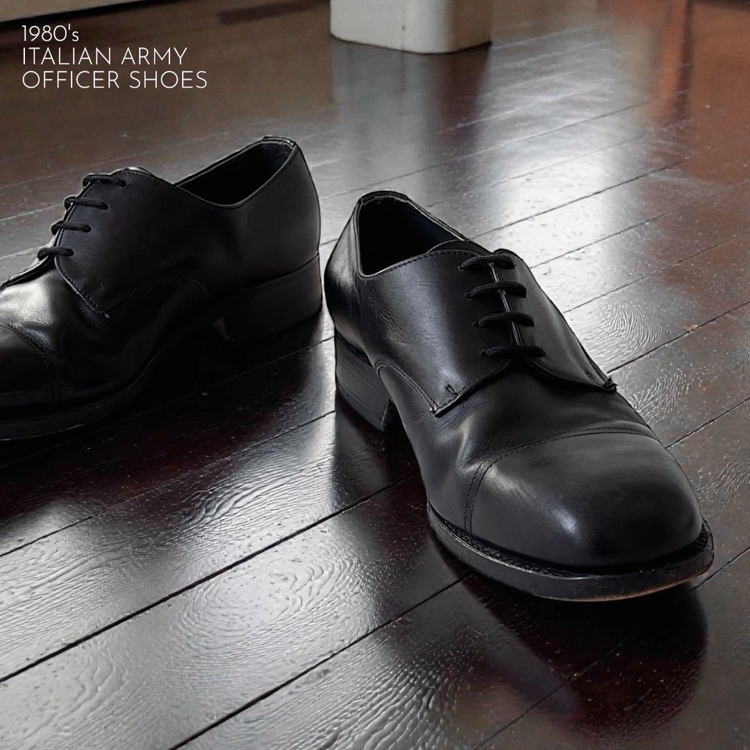 80's イタリア軍 オフィサーシューズ 41 DERISI VINTAGE