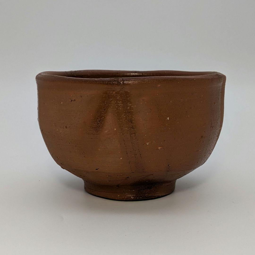 人間国宝 藤原雄 備前焼 緋襷茶盌A 共箱共布栞 抹茶碗 抹茶茶碗 茶道具 茶器