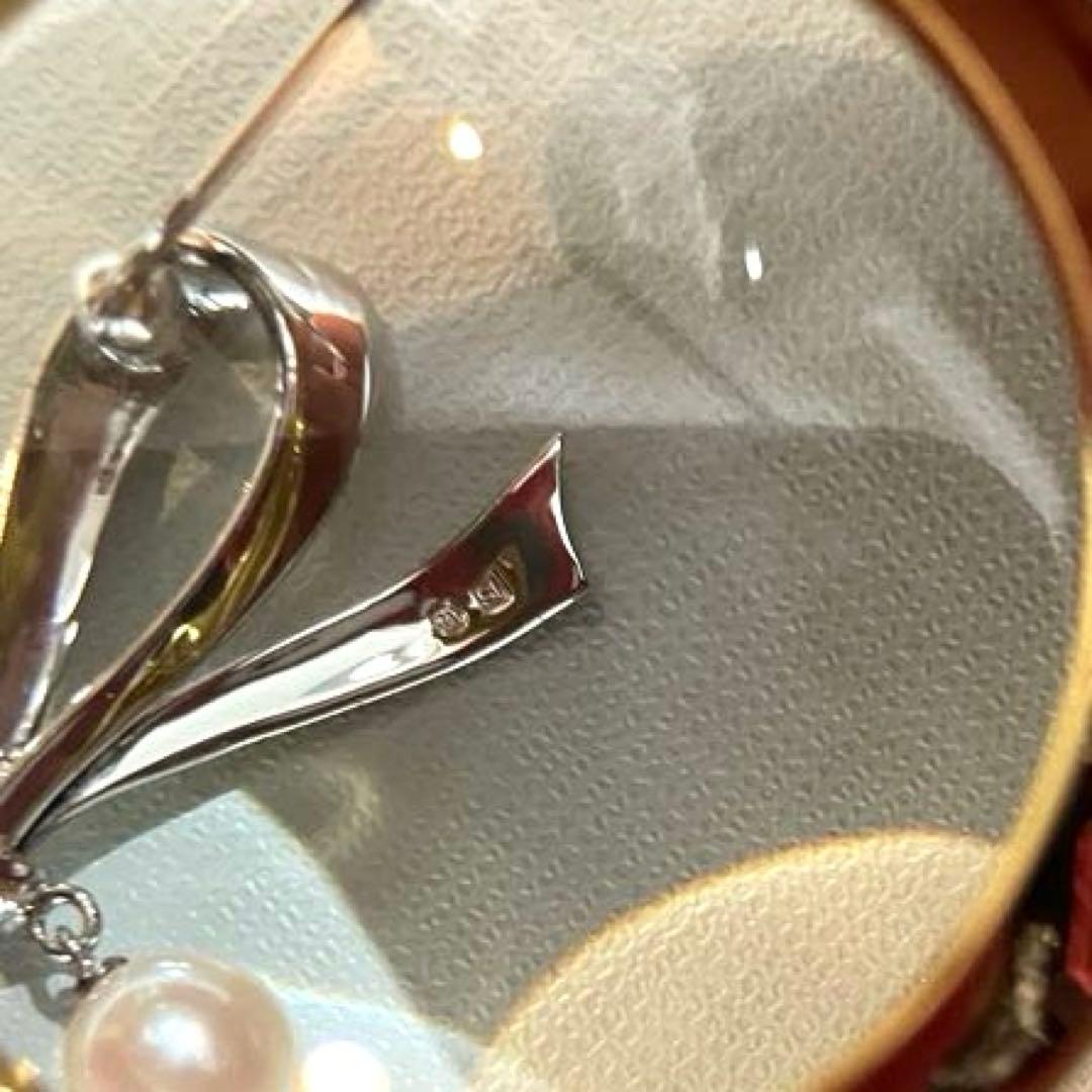 ミキモト　スイング　パールブローチ