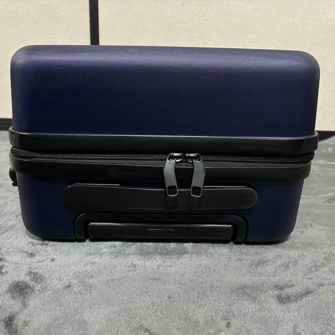 【美品】無印MUJI キャリーケース 36Lネイビー　ロック付きメンズレディース