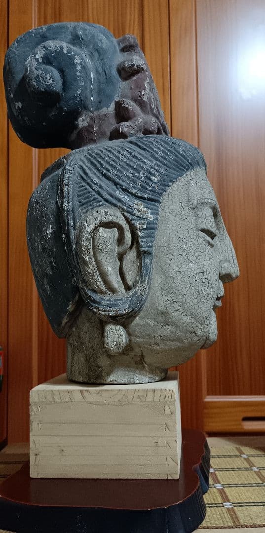 木造　仏頭 観音菩薩　仏像