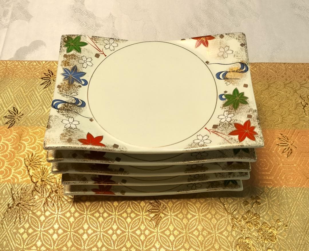 稀少！お正月に　音右衛門　金彩　変形長角皿　琳派　和モダン　雅【新品・未使用】