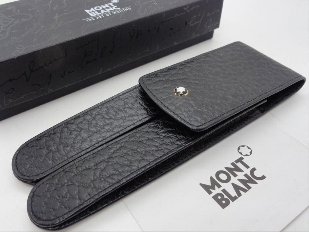 ⭐️モンブラン社製⭐️クオリティの高い本革製ペンポーチ⭐️GLOVE2本挿⭐️未使用⭐️