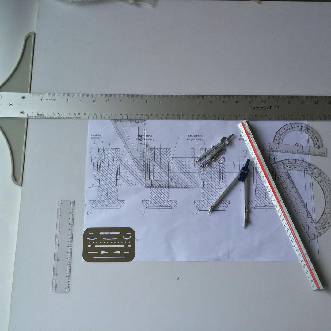 プロフェッショナルコンパス エンジニア用製図ツールジオメトリ用 幾何学精密ツール