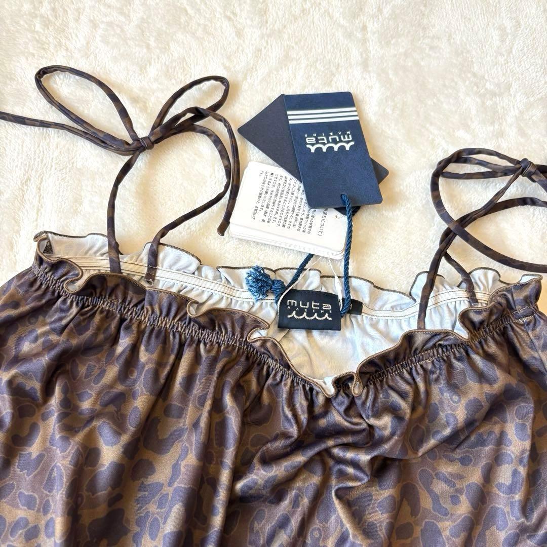 【muta marine】クールタッチショートロンパース レオパード柄