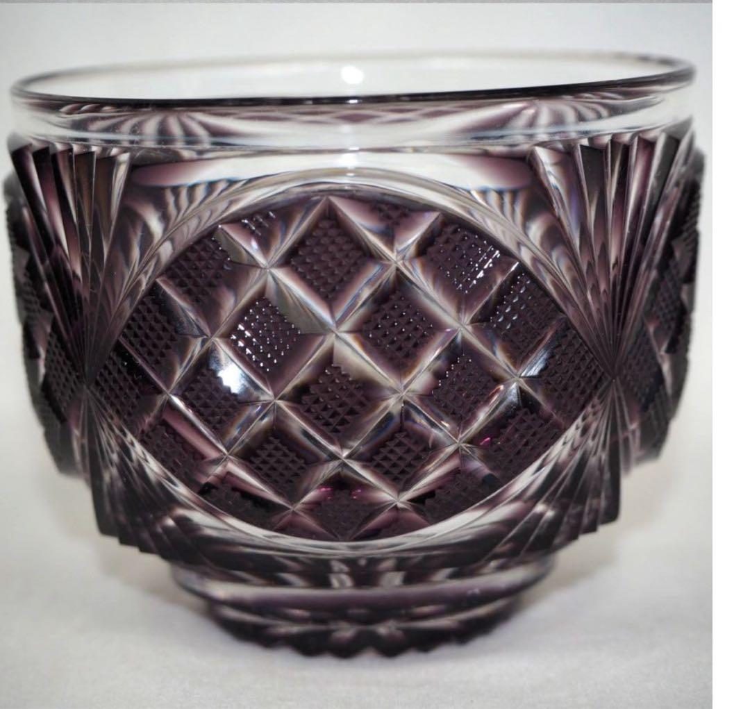 送料無料　復元薩摩切子　尚古集成館監修 島津薩摩切子　ぐい呑み/盃　共箱