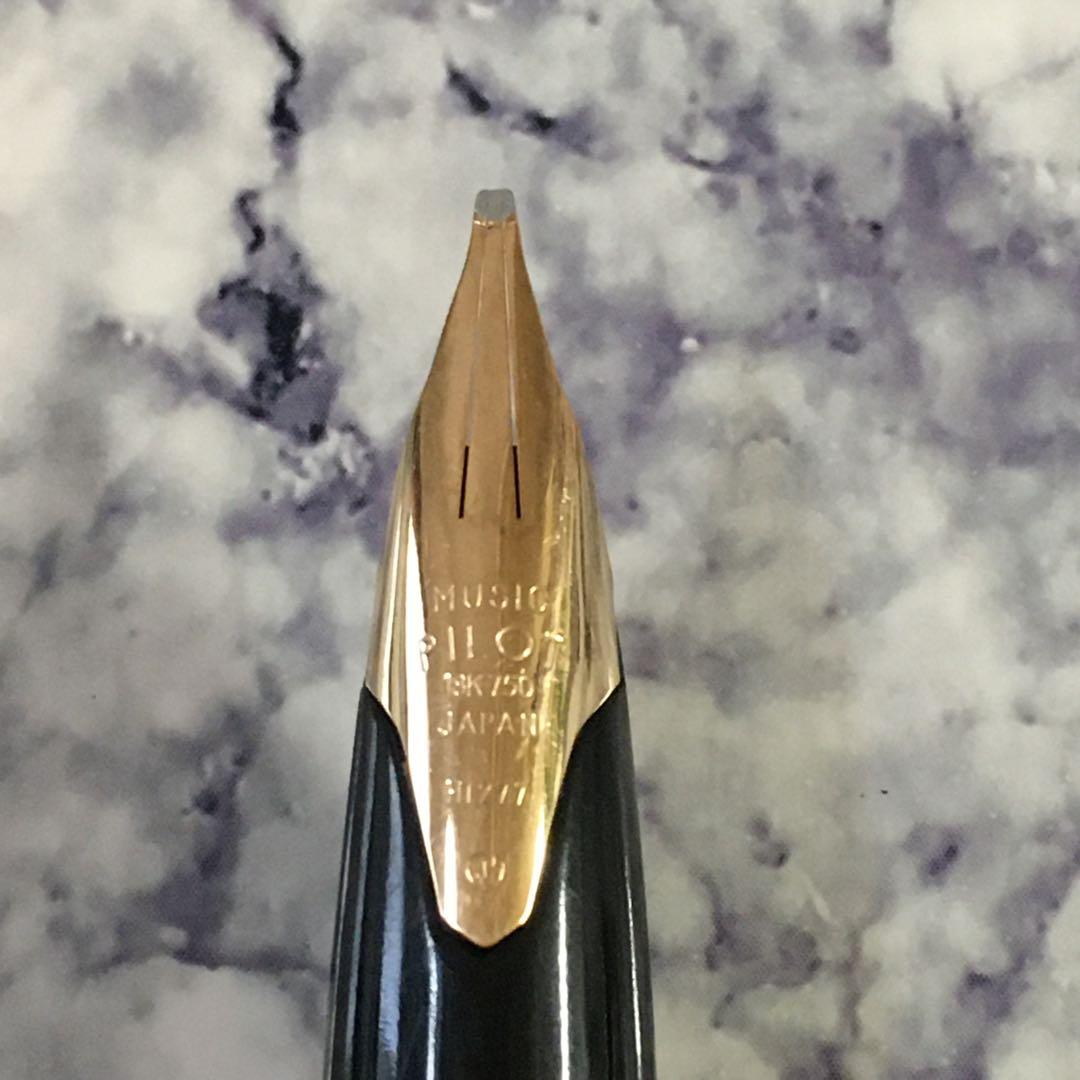 #0215オーバーホール済み パイロット PILOT MUSIC 18k