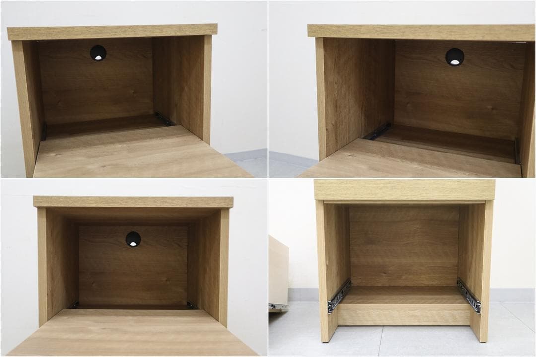 unico ウニコ ADDAY アディ デスクチェスト オープン 木製 オーク材