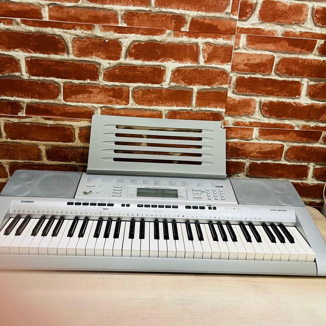K3477 CASIO CTK-4000 電子ピアノ本体 アダプタ付