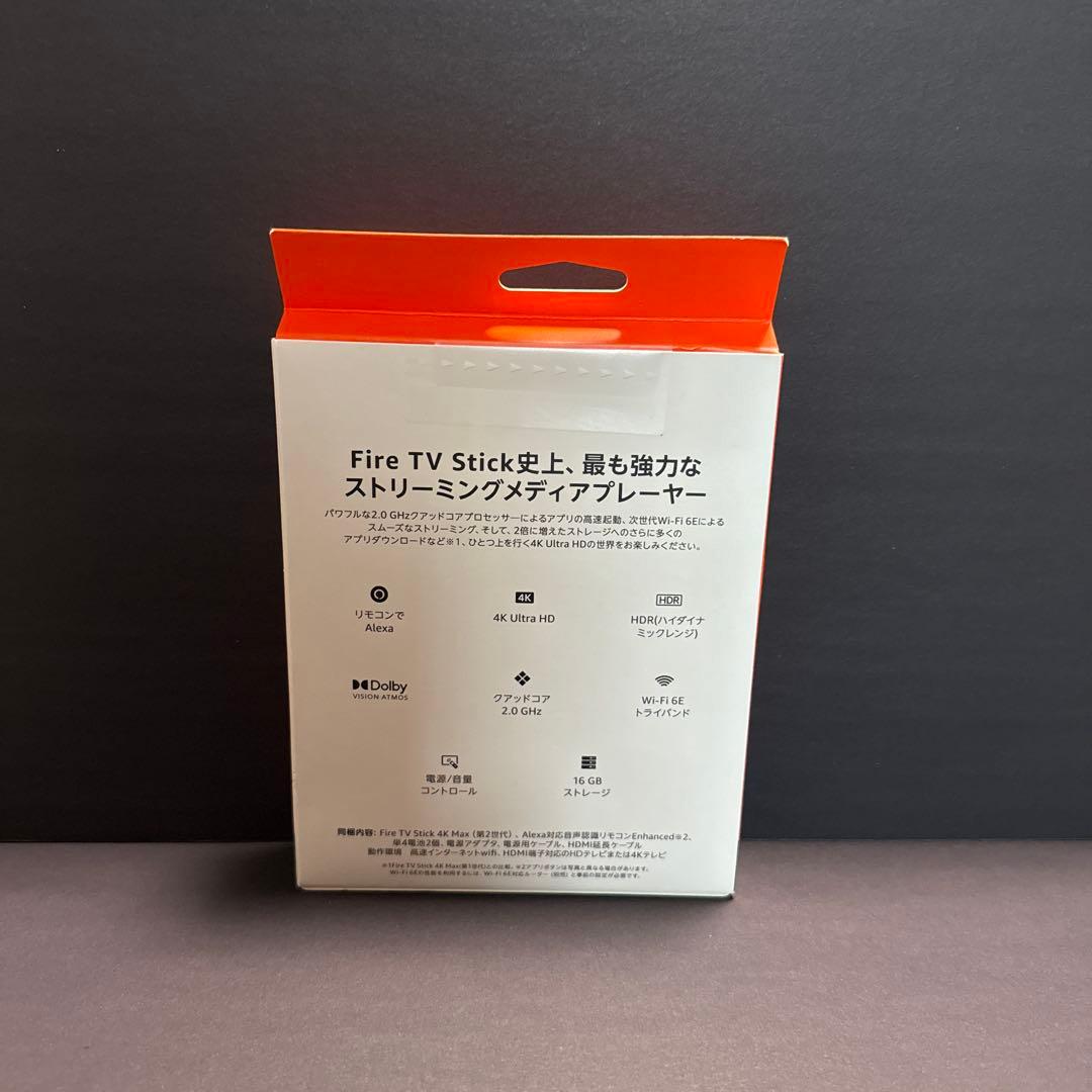 Amazon Fire TV Stick 4K Max 第2世代 新品・未開封