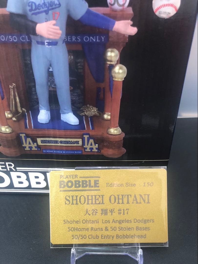 大谷翔平50本塁&50盗塁 50/50クラブエントリーボブルヘッド 150個限定