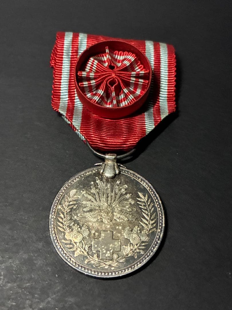 明治21年 日本赤十字社 特別社員章｜純銀製 勲章｜箱・略綬付｜当時物｜美品