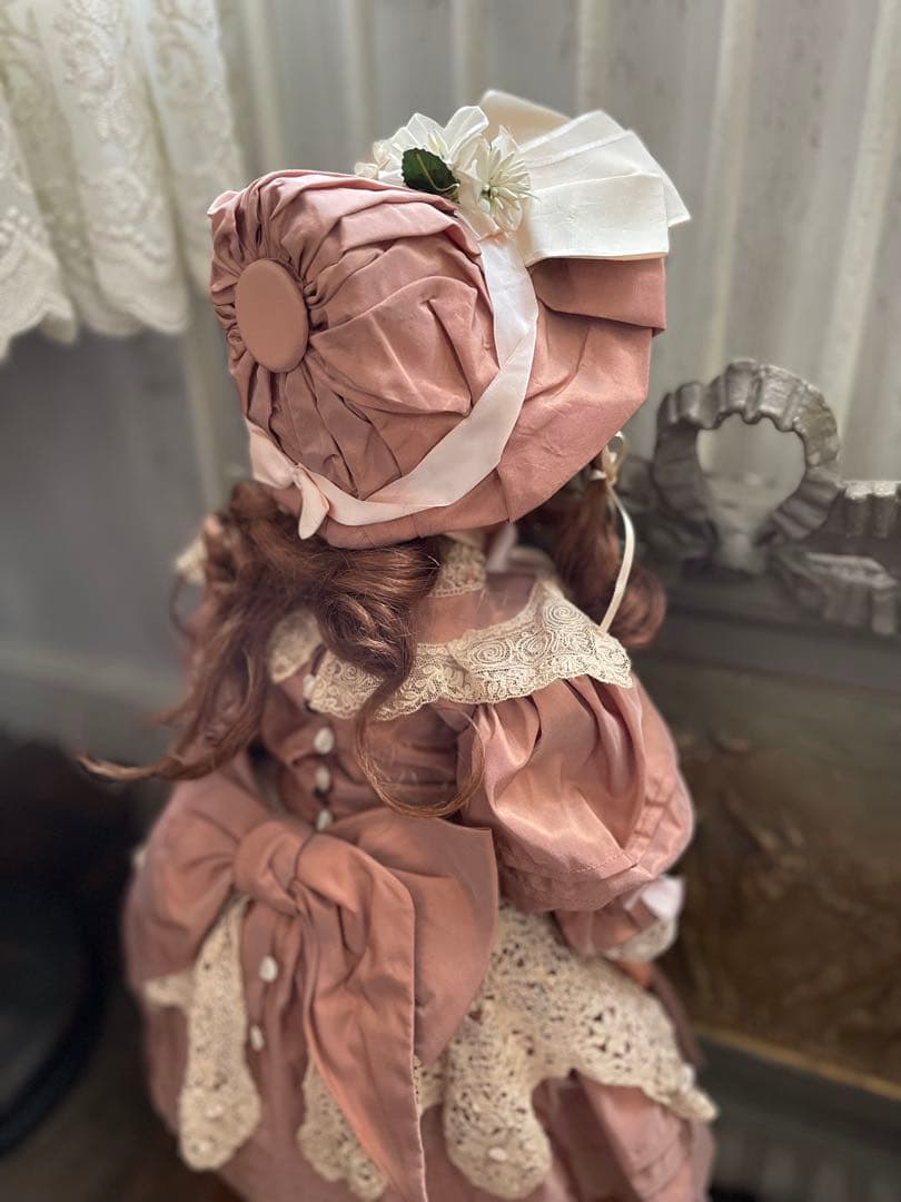 SALE˚✧₊⁎ ♡シルク ドールドレス & ボネ♡ビスクドールドレス⁎⁺˳✧༚