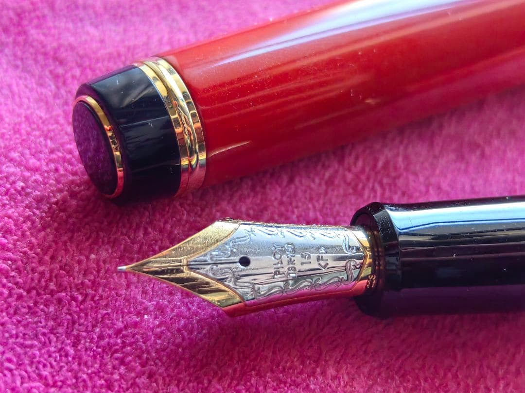 PILOT パイロット 万年筆 カスタムウルシ 845 朱漆 F