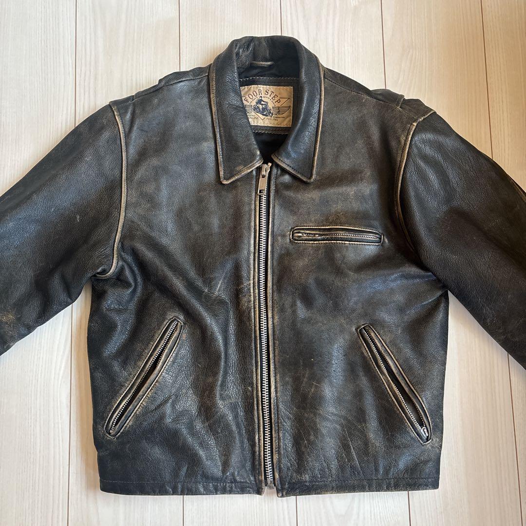 foorstep ライダース　革ジャン　牛革　エイジング　ヴィンテージ　Mサイズ